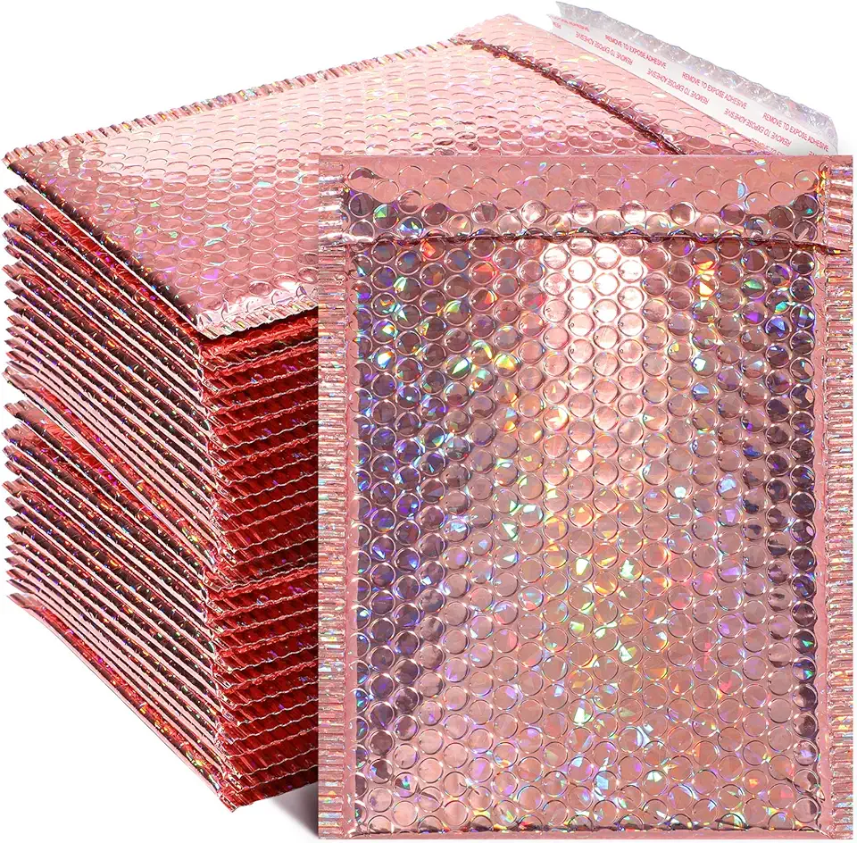 Colored bubble mailers
